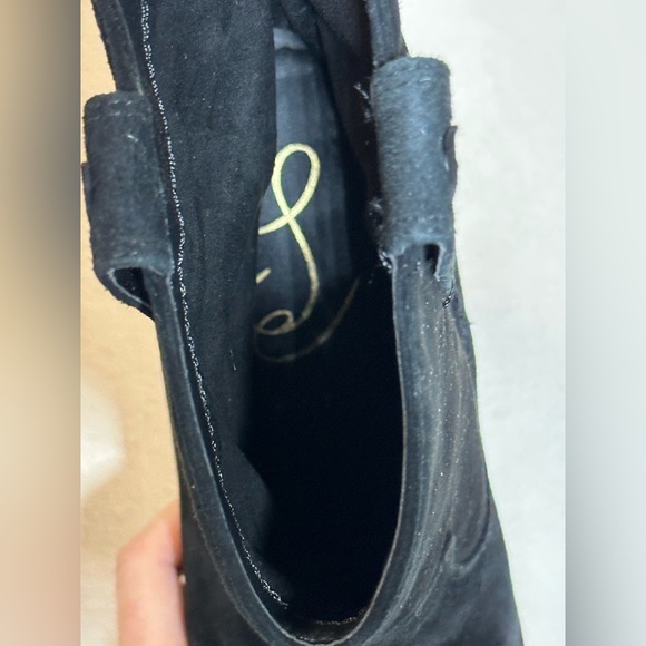 Sam Edelman Moe Western Boot Women’s 8.5 Cowgirl Suede Western Black - Picture 11 of 12